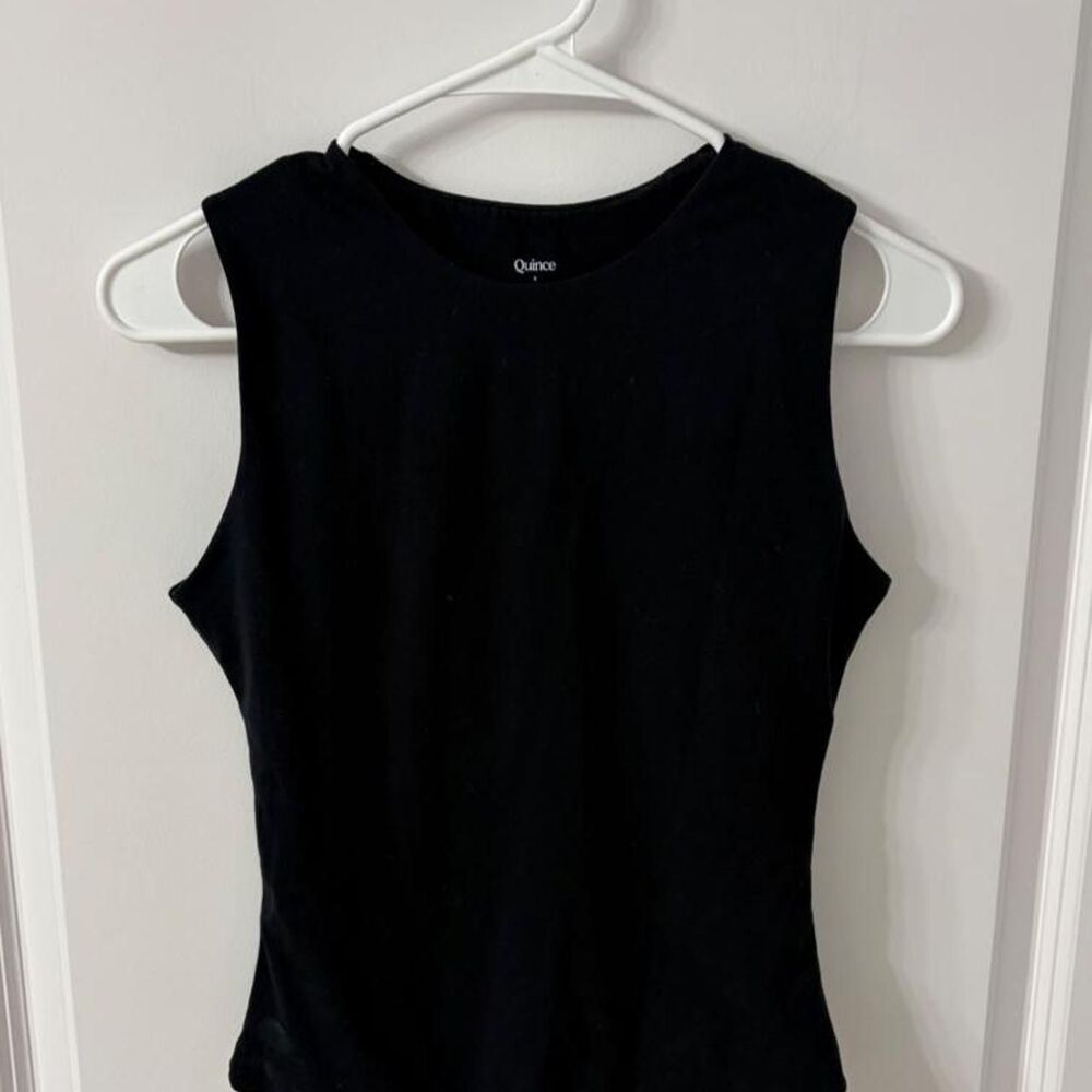 Quince Women's Black Bodysuit